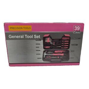 precision tools general tool set 39 piece pink color